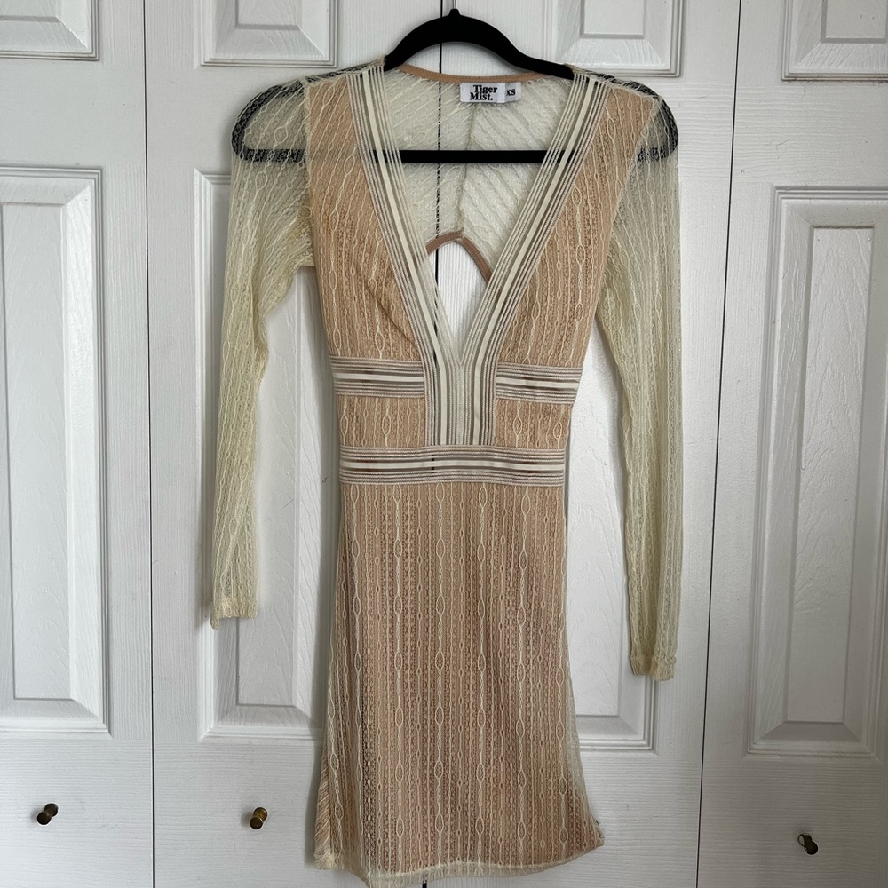 Tiger Mist Lace Mini Dress